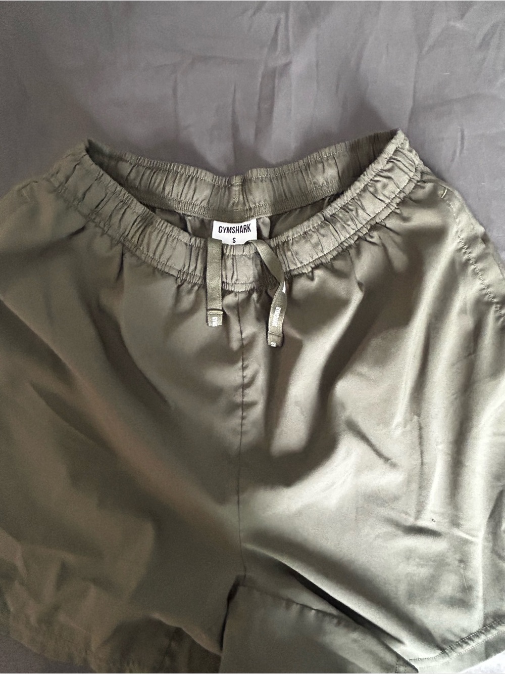 Gymshark Core Olive Training Shorts with Drawstring